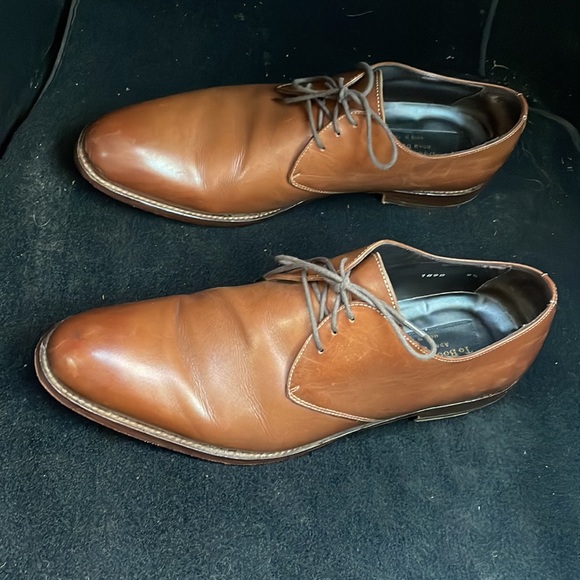 To Boot New York by Adam Derrick Brown Leather Lace Up Shoes Size 9 1/2 GUC - Picture 2 of 9